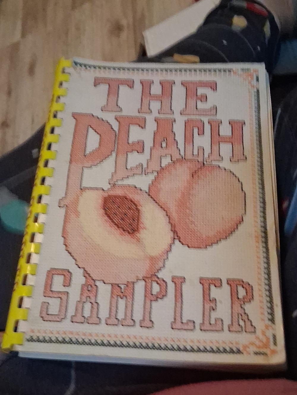 The Peach Sampler Wall Art Print in Peach and Cream